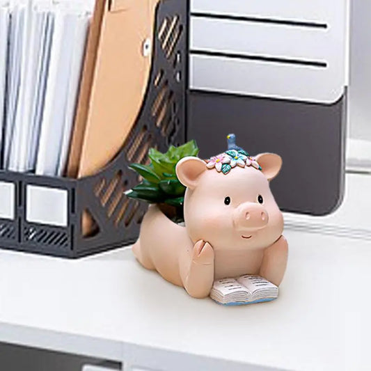 Adorable Piggy Succulent Planter Pot Set