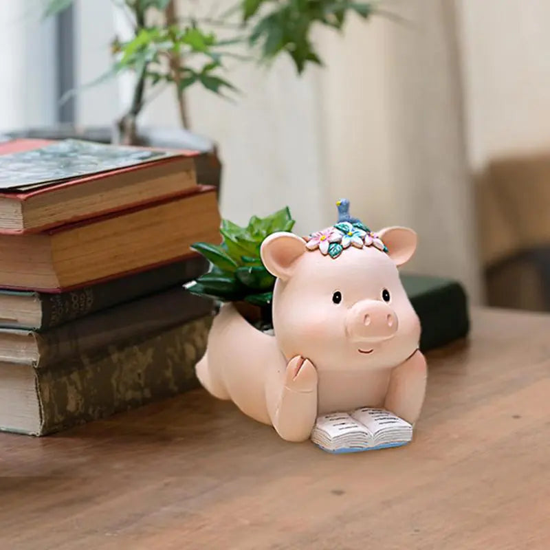 Adorable Piggy Succulent Planter Pot Set