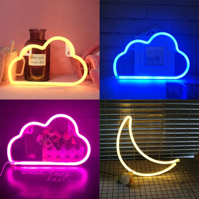 Cartoon Cloud LED Neon Sign Lamp