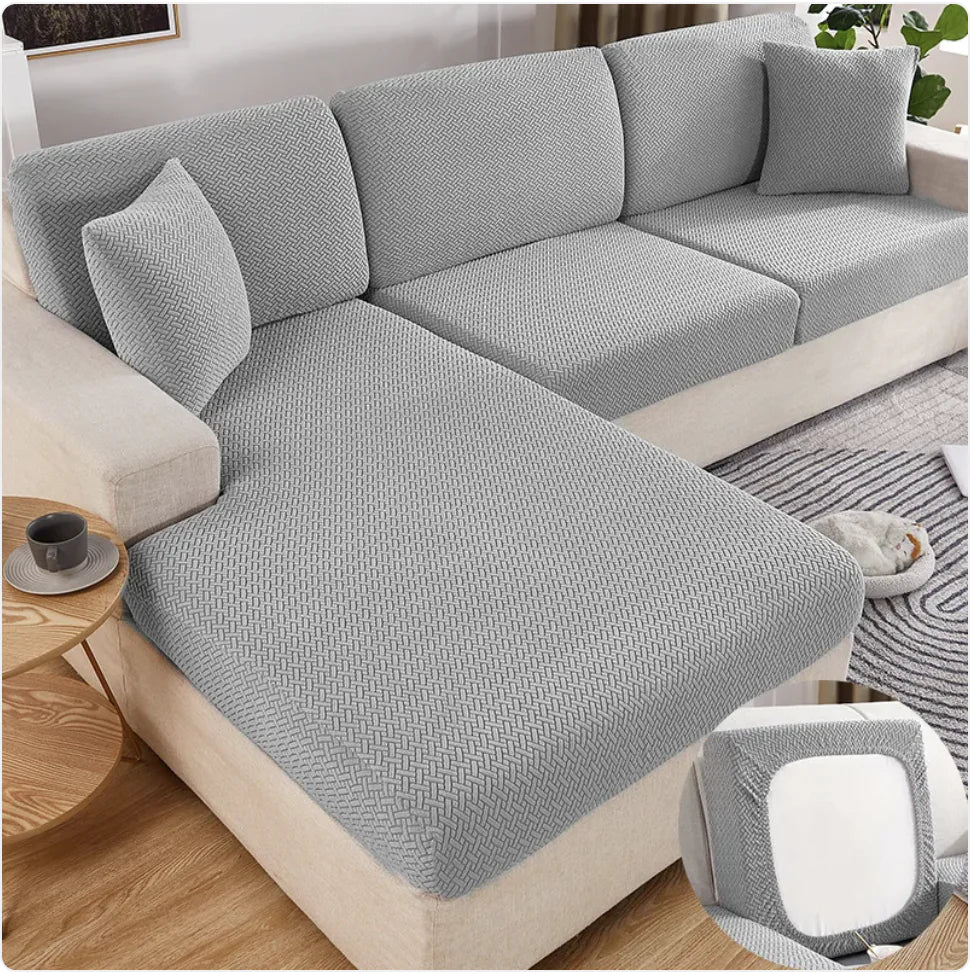 Solid Color Stretch Sofa Cover