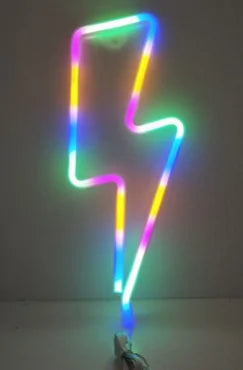 LED Neon Lightning USB Battery Sign